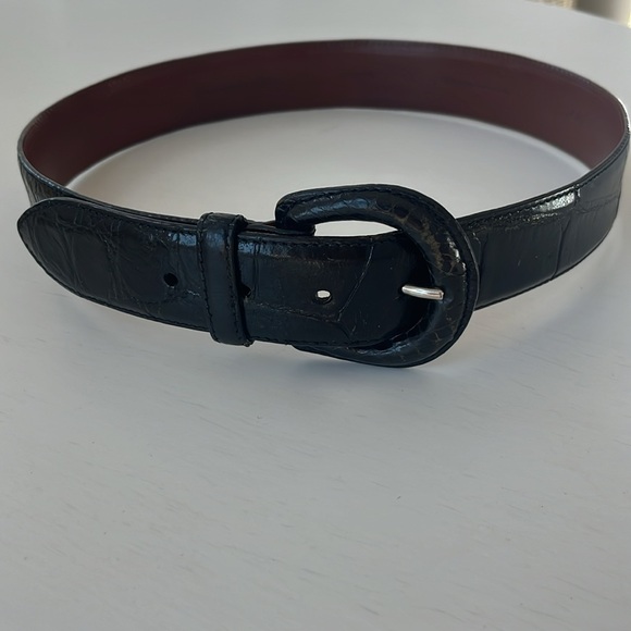 Ralph Lauren Genuine Alligator Belt black - Picture 7 of 9